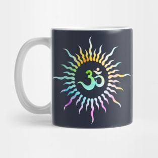 Colorful Om Rays Mug